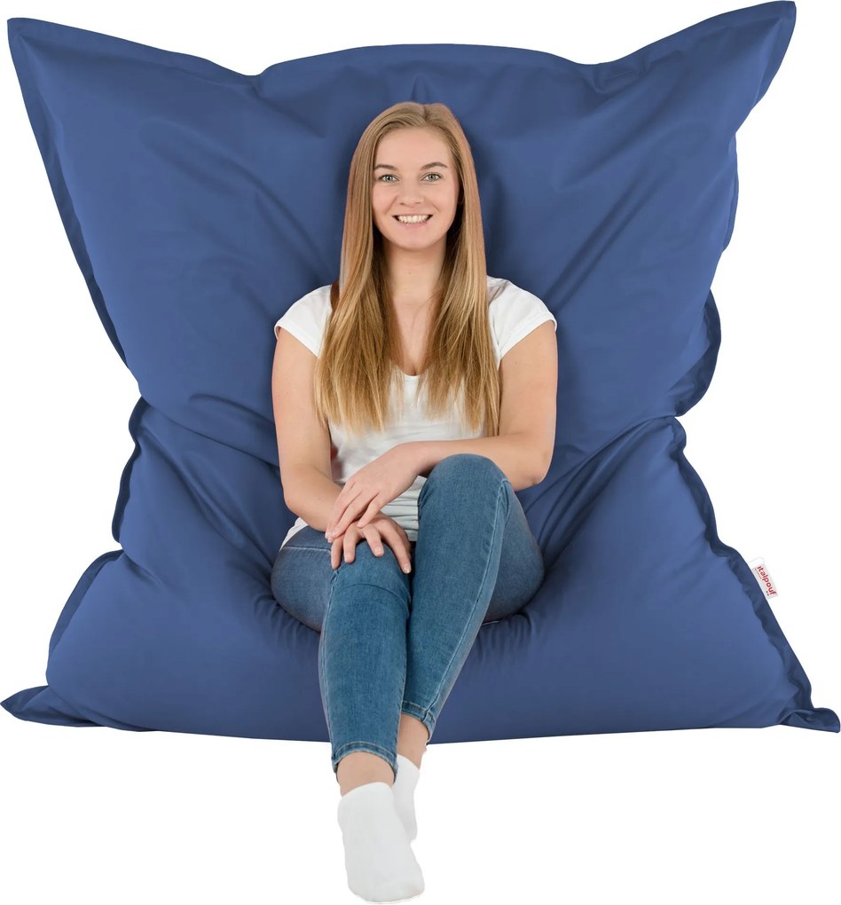 Fekvőpárna XXL Kék Ökobőr párna