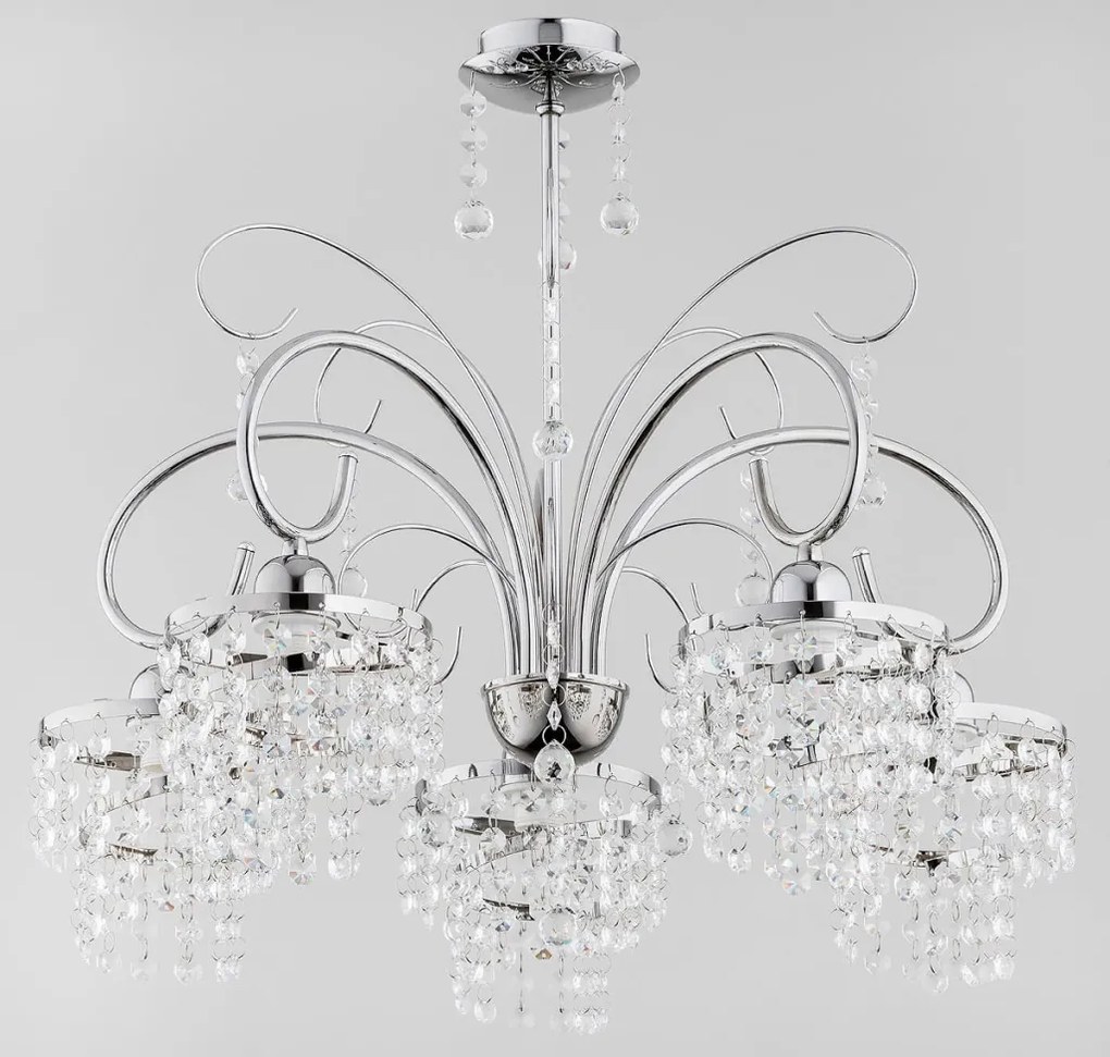 ALFA 27905 KALMA Kristály Csillár Ezüst E14 IP20