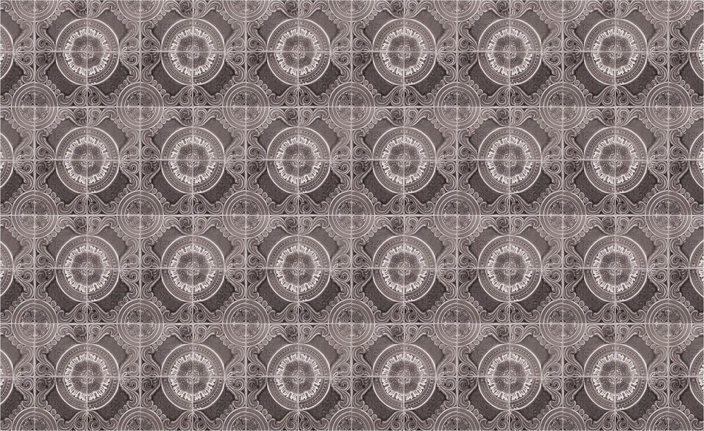 Flizelin fotótapéta Geometrikus körök és vonalak vintage 416x290 +ragasztó