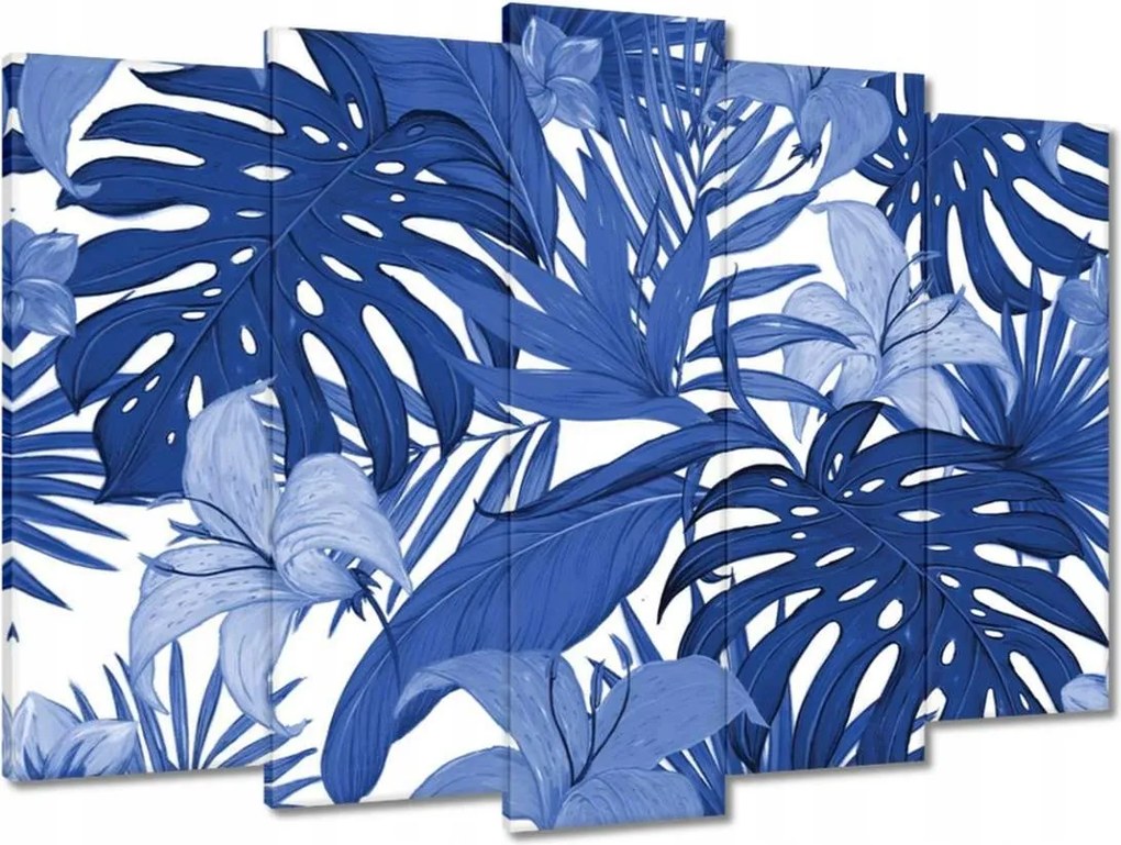 Vászonkép 70x50 Classic Blue Monstera
