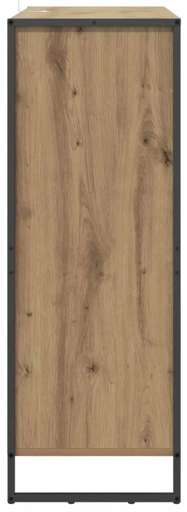 Cipőszekrény tárolóval Művészi tölgy 79 x 36 x 100 cm Faanyag