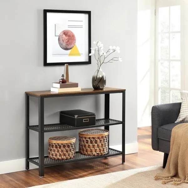 LUVOR kisasztal barna/fekete