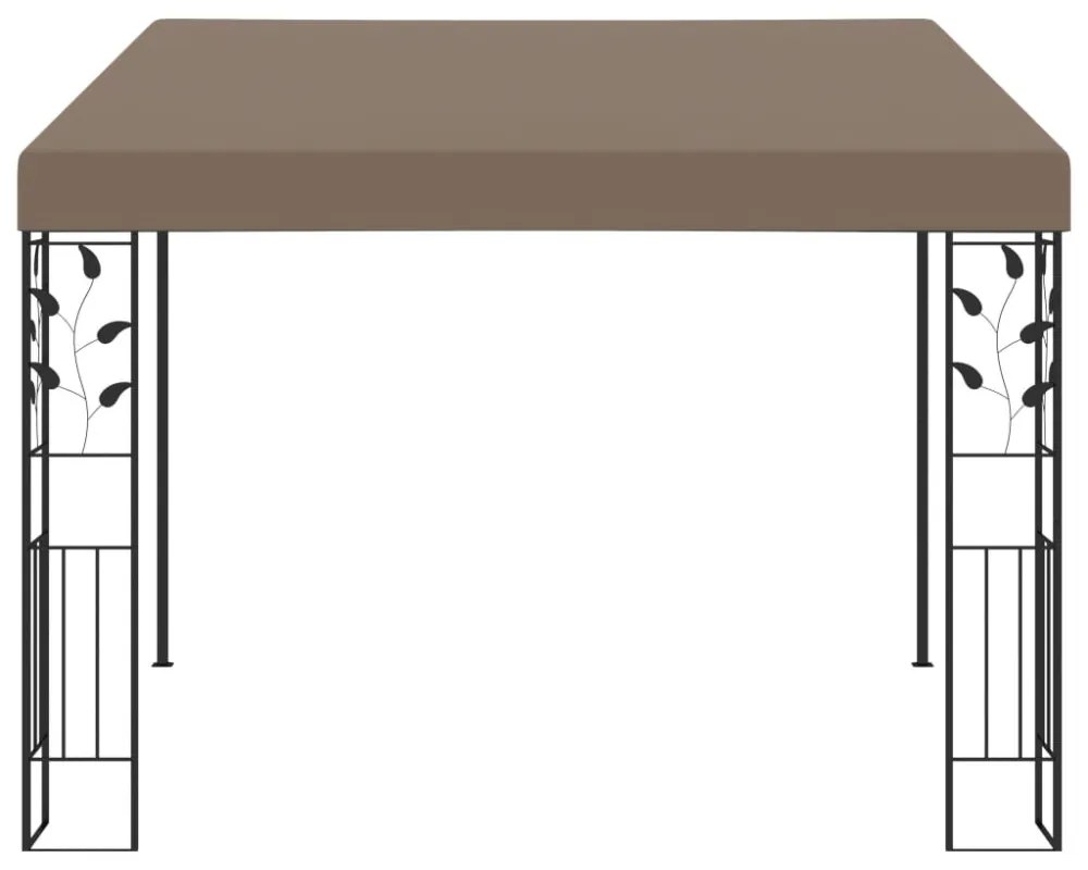 tópszínű falra szerelhető pavilon 3 x 3 x 2,5 m