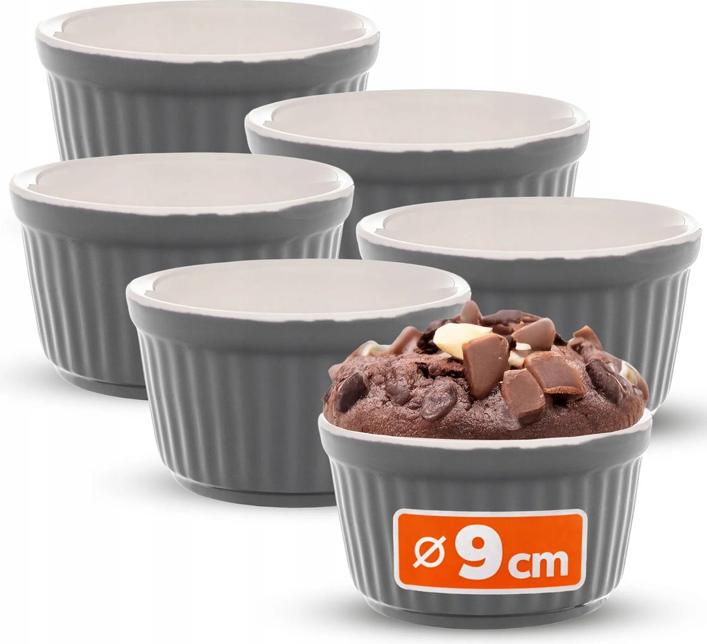 Sütőkokilla Hőálló Edény 9cm Tál 150ml 6db