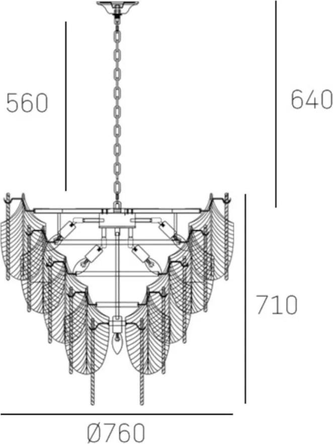 Cosmolight PALERMO P21473WH Függőlámpa 21x40w/E14 IP20