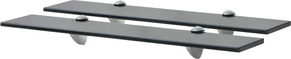 vidaXL 2 db lebegő üvegpolc 60 x 10 cm 8 mm