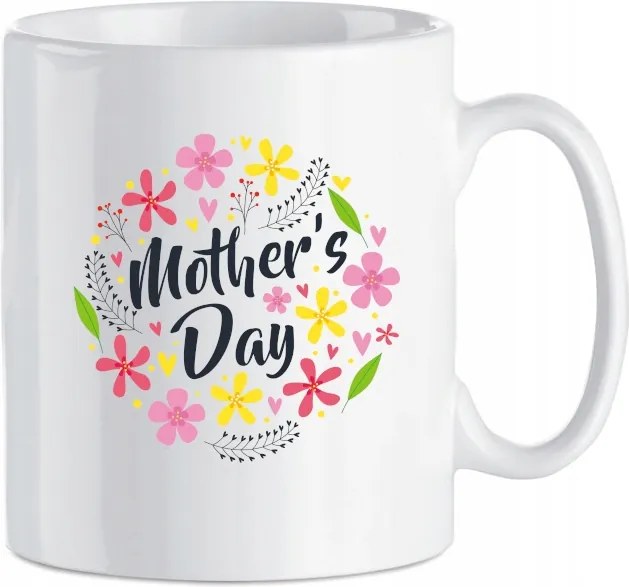 Bögre nyomott mintás Anyák napja Virágok Ajándék 330 ml