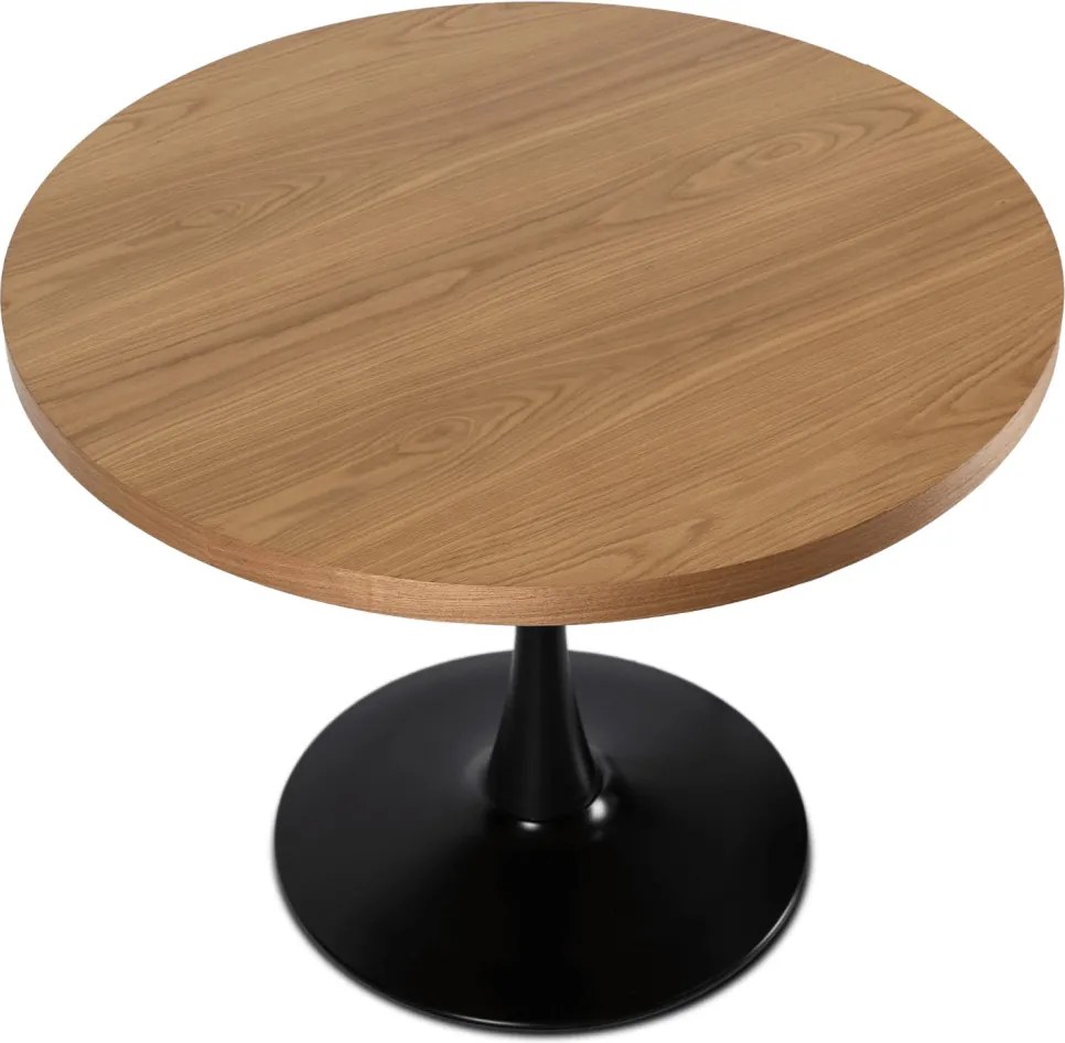 Étkezőasztal 100 cm arany tölgy / fekete színkombinációban – LINO