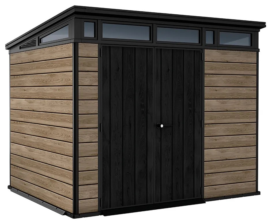 Signature PENT 9X7 műanyag kerti ház kőrisfa