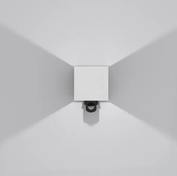 Brilagi - LED kültéri fali lámpatest érzékelővel CUBE LED/6W/230V szürke IP65