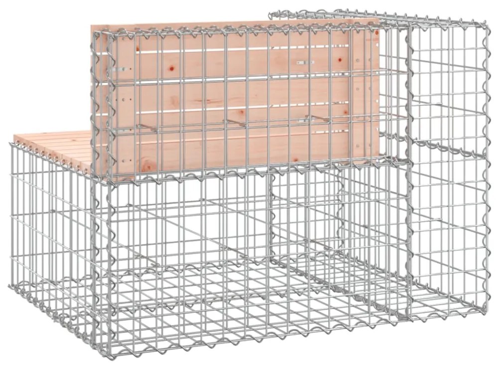 tömör duglászfenyő gabion kerti pad 92 x 71 x 65,5 cm