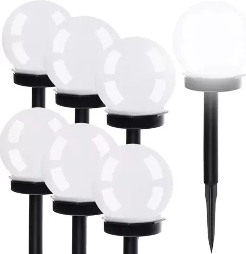 Gardlov Szolár kerti lámpák - gömbök - 6 db
