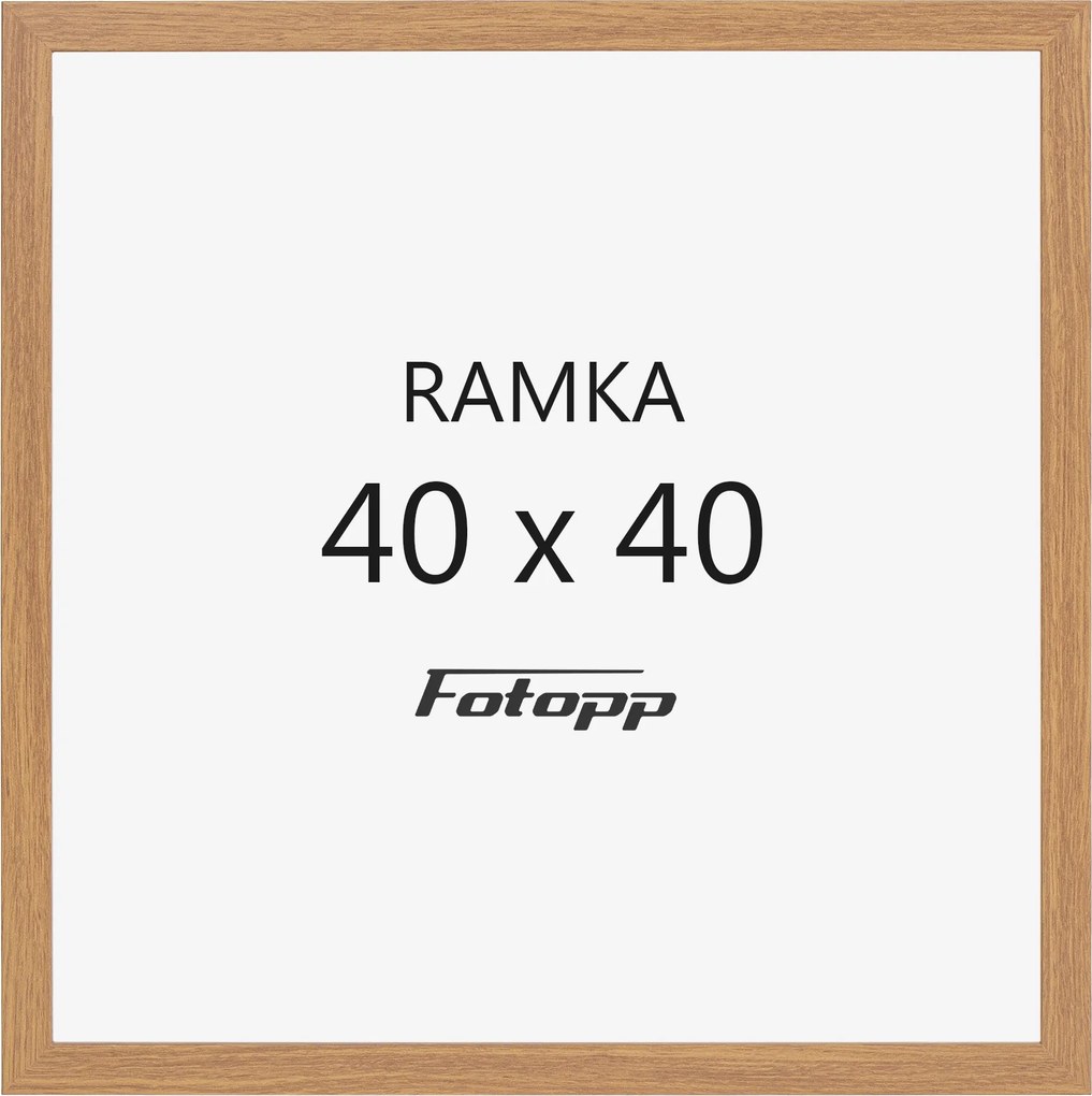 Négyzet alakú képkeret Barna 40x40 négyzet