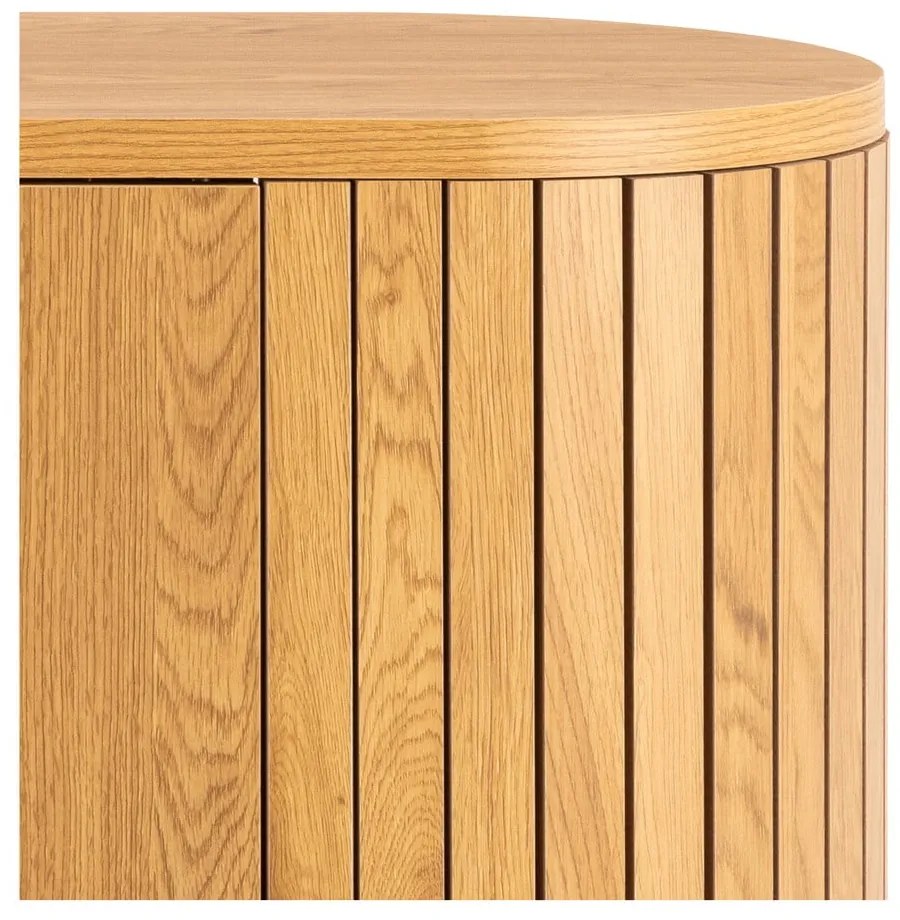 Natúr színű komód tölgyfa dekorral 160x80x45 cm Colima – Actona