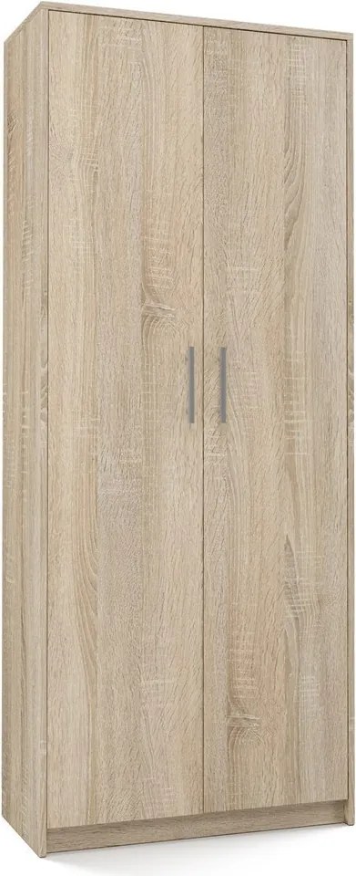 Oliv 2D könyvespolc, irodai szekrény, sonoma