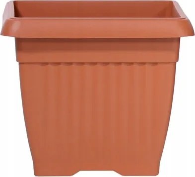 Hagyományos szögletes virágtartó 24 cm Terrakotta