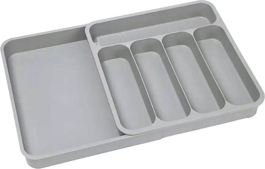 Állítható Evőeszköztartó, Szürke Színű Fiókbetét