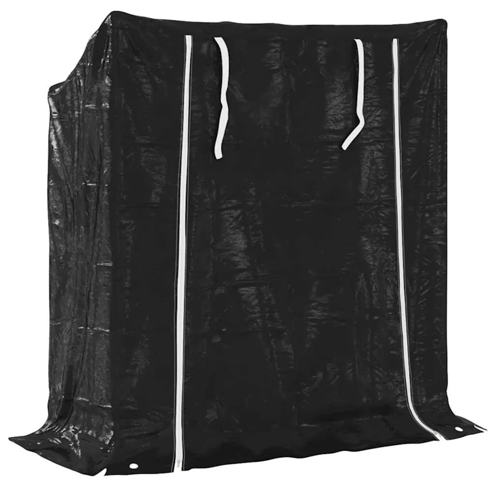 Tűzifa állvány esővédővel 100,5x40,5x110,5 cm horganyzott acél
