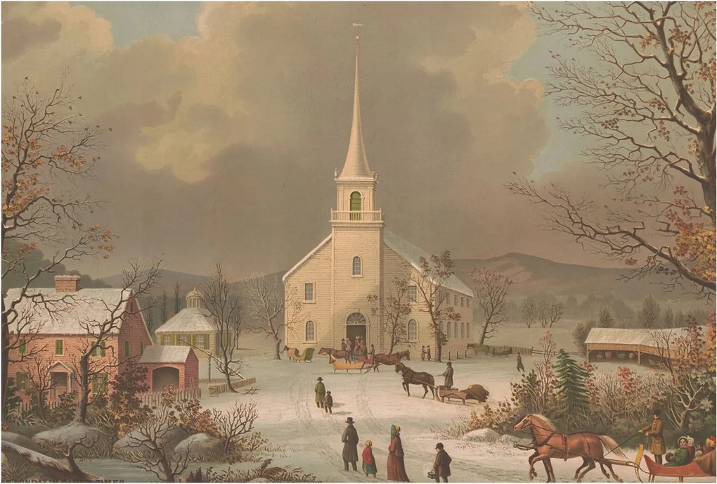 Flizelin fotótapéta Flizelin Design Téli tájkép 104x70 Ragasztó