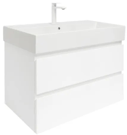 SAT B-Way Fürdőszobaszekrény mosdóval 79x50x45 cm fehér fényes BWAY280WU2BBI