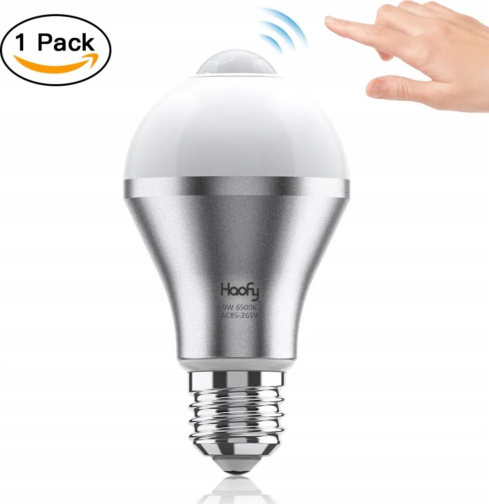 Led Izzó E27 9W Intelligens Mikrohullámú Mozgásérzékelő