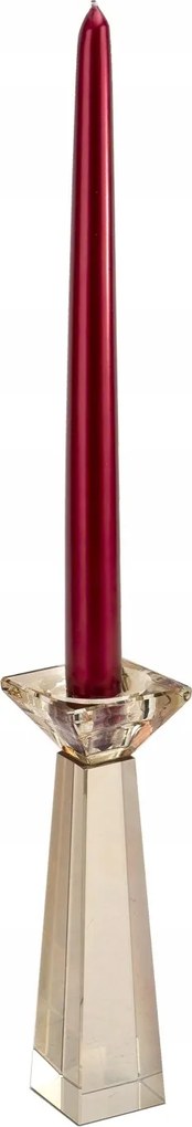 Üveg gyertyatartó 16 cm CX1227