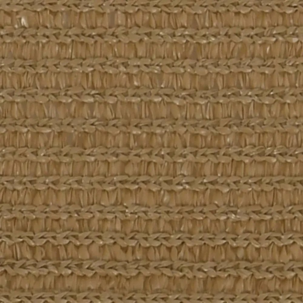 tópszínű HDPE napvitorla 160 g/m² 3 x 5 m