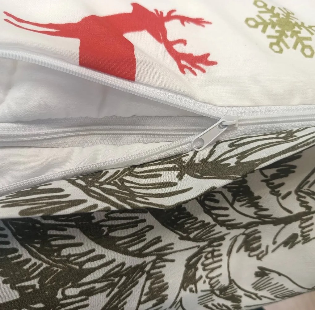 Karácsonyi ágyneműhuzat Karácsonykor pamut ágyneműhuzat TiaHome - 2x Párna 90x70cm, 1x Paplan 200x220cm