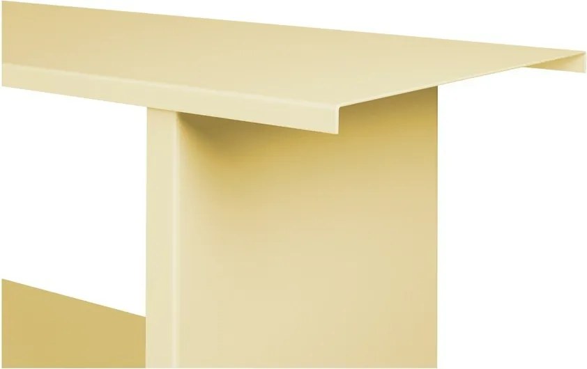 Sárga fém könyvespolc 120x156x37 cm Hes – noo.ma