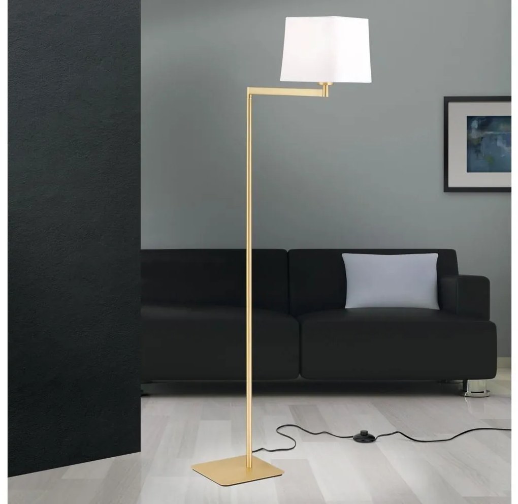 Orion Stl 12-1187/1 - Állólámpa CARLTON 1xE27/40W/230V fehér/arany