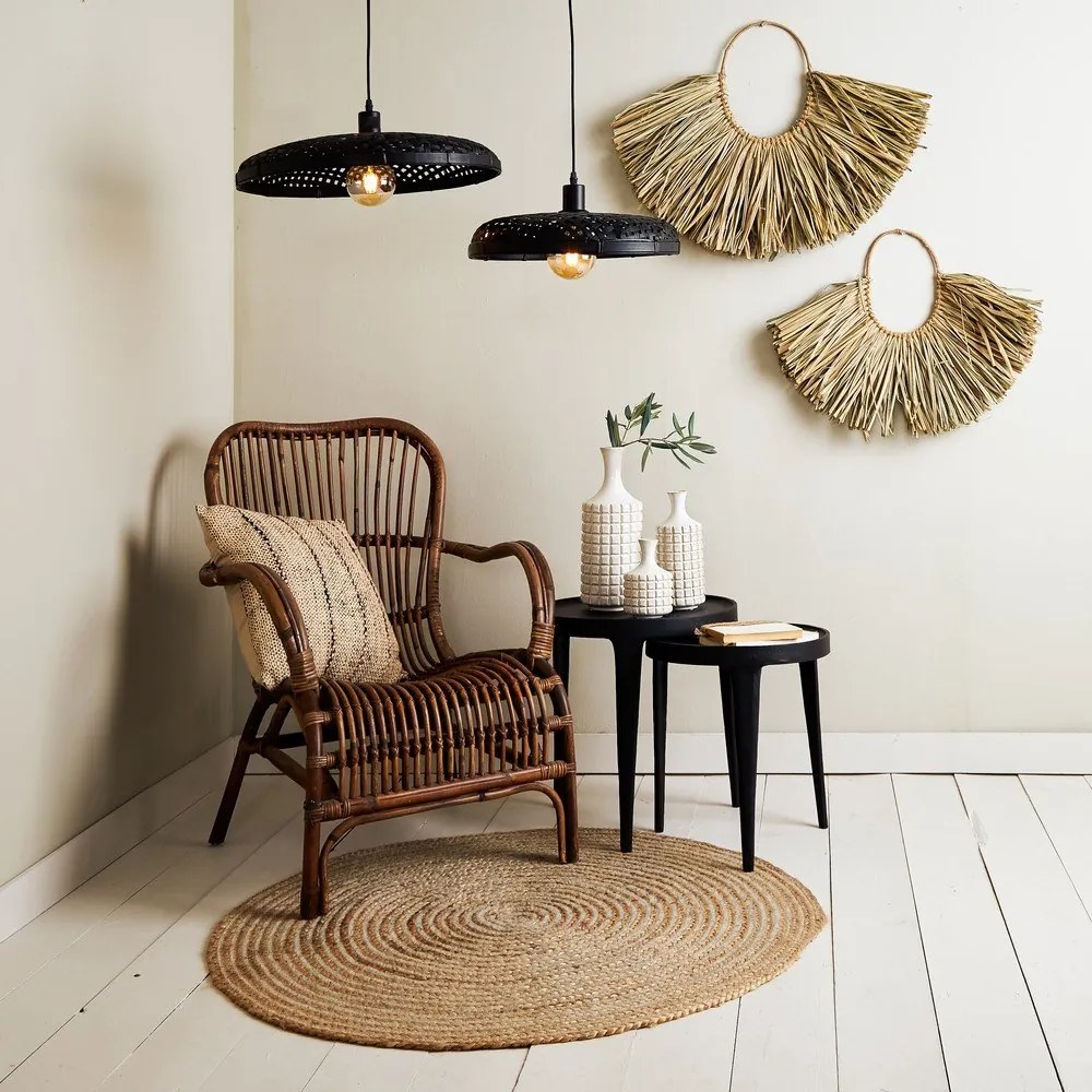 Kerek tárolóasztal szett 2 db-os ø 43 cm Tobias – Light &amp; Living