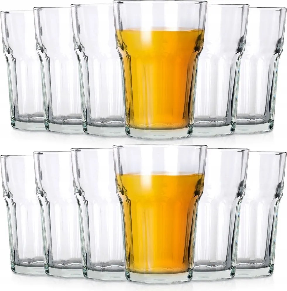 12x Italos poharak víz gyümölcslé kompót pohár szett 360 ml