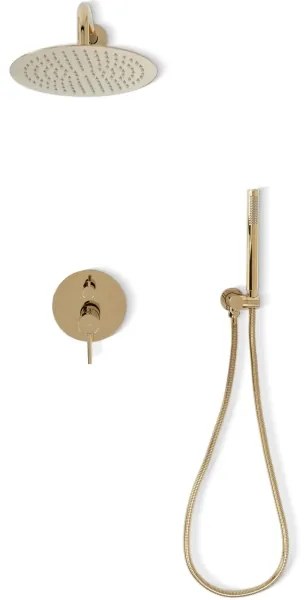 REA-P4110 - LUNGO zuhanyszett falba süllyesztett csapteleppel, arany