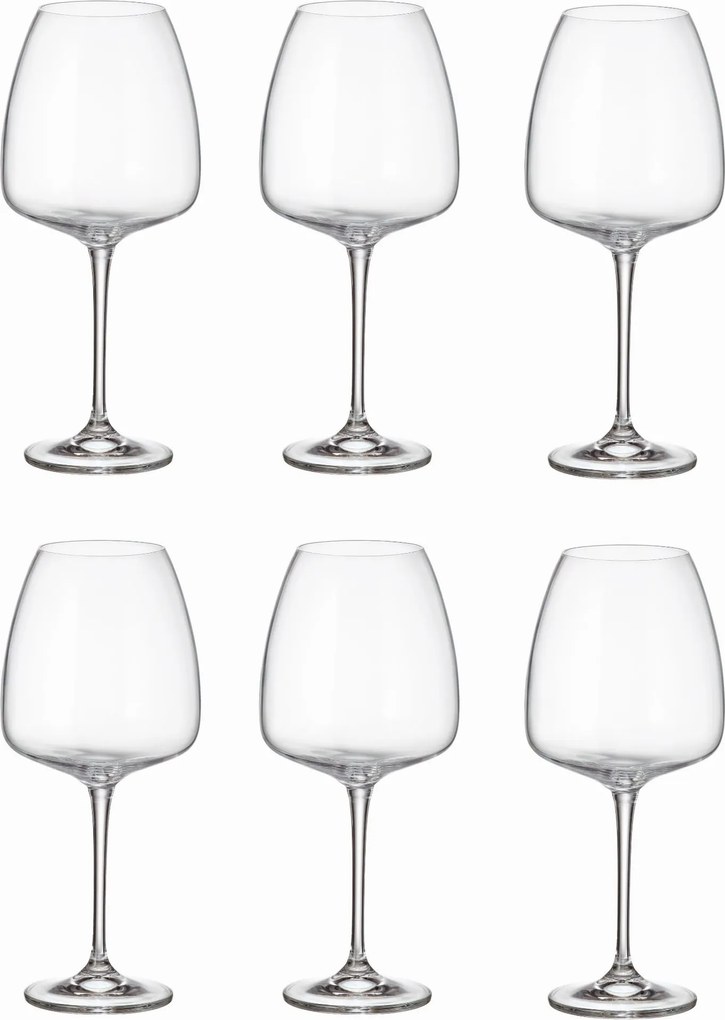 Bohemia Anser Poharak 6 db-os vörösboros pohár szett 770 ml