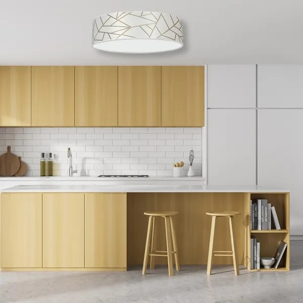 Mennyezeti lámpa ZIGGY 3xE27/60W/230V fehér/arany