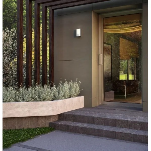 Redo 90486 - LED Kültéri fali lámpa érzékelővel WARP LED/8W/230V IP44