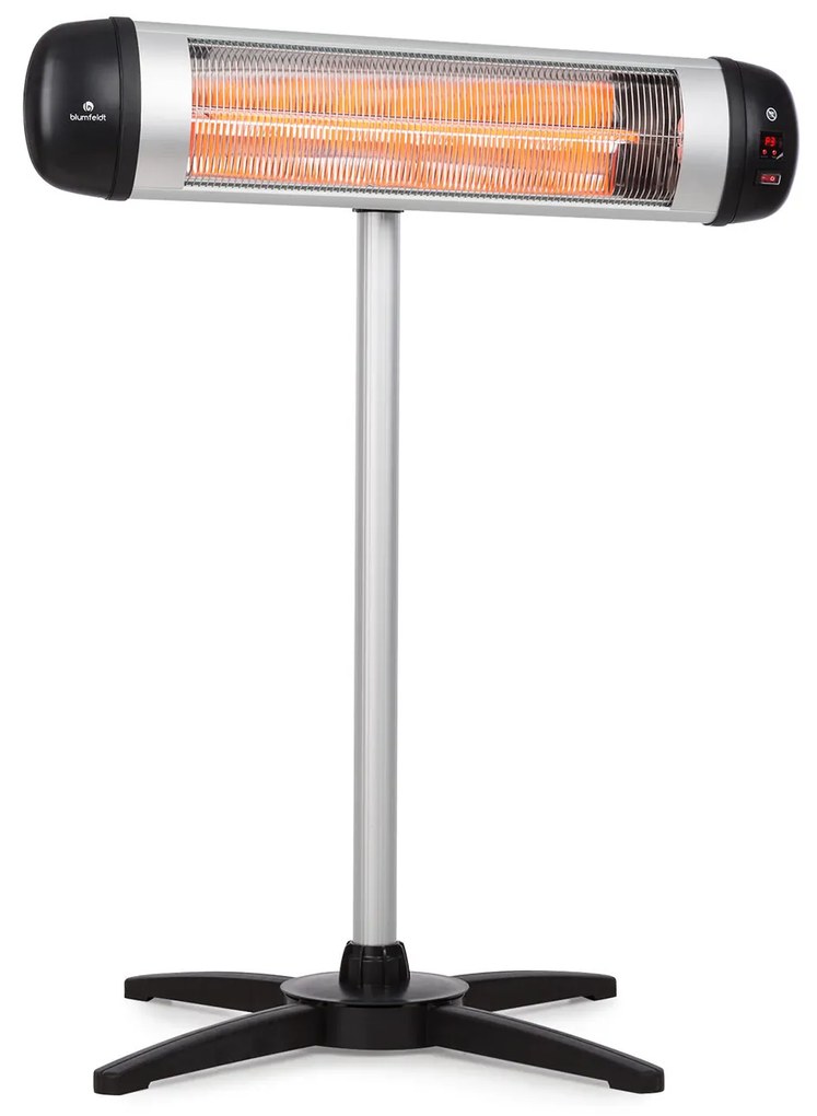 Blumfeldt Rising Sun, infravörös hősugárzó, 2500 W, állítható magasságú, alumínium