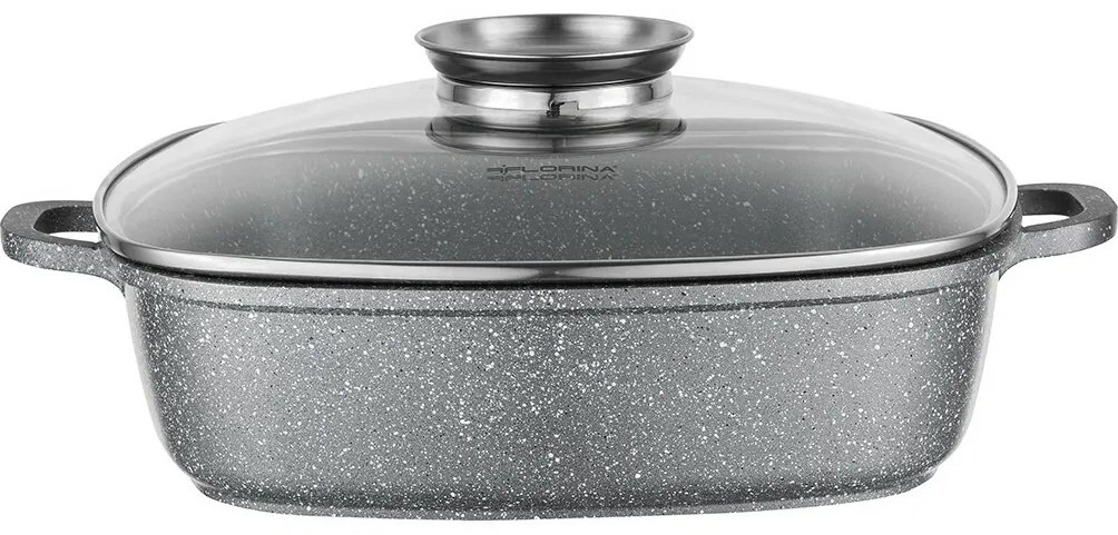 Florina Alumínium tepsi aroma kapaklı Lava 3,5 l,28 × 28 × 7,5 cm