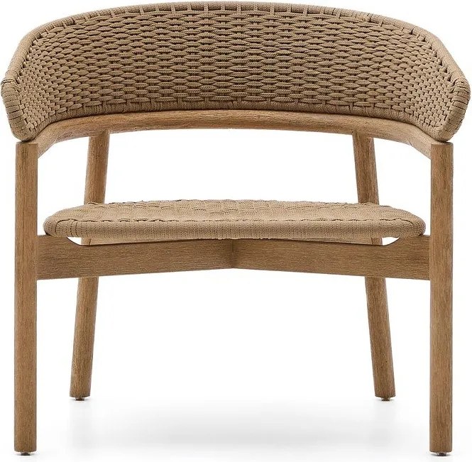 Natúr színű tömörfa kerti fotel Arinella – Kave Home