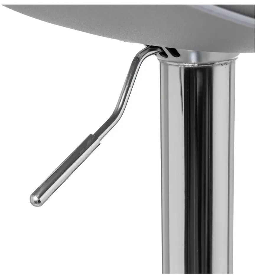 Szürke bőr utánzat állítható magasságú bárszék szett 2 db-os (ülésmagasság 56,5 cm) – Casa Selección