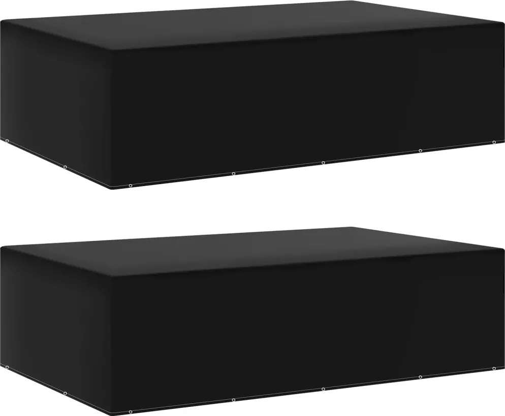 vidaXL 2 db kerti bútor huzat 12 fűzőlyukkal 325 x 205 x 90 cm