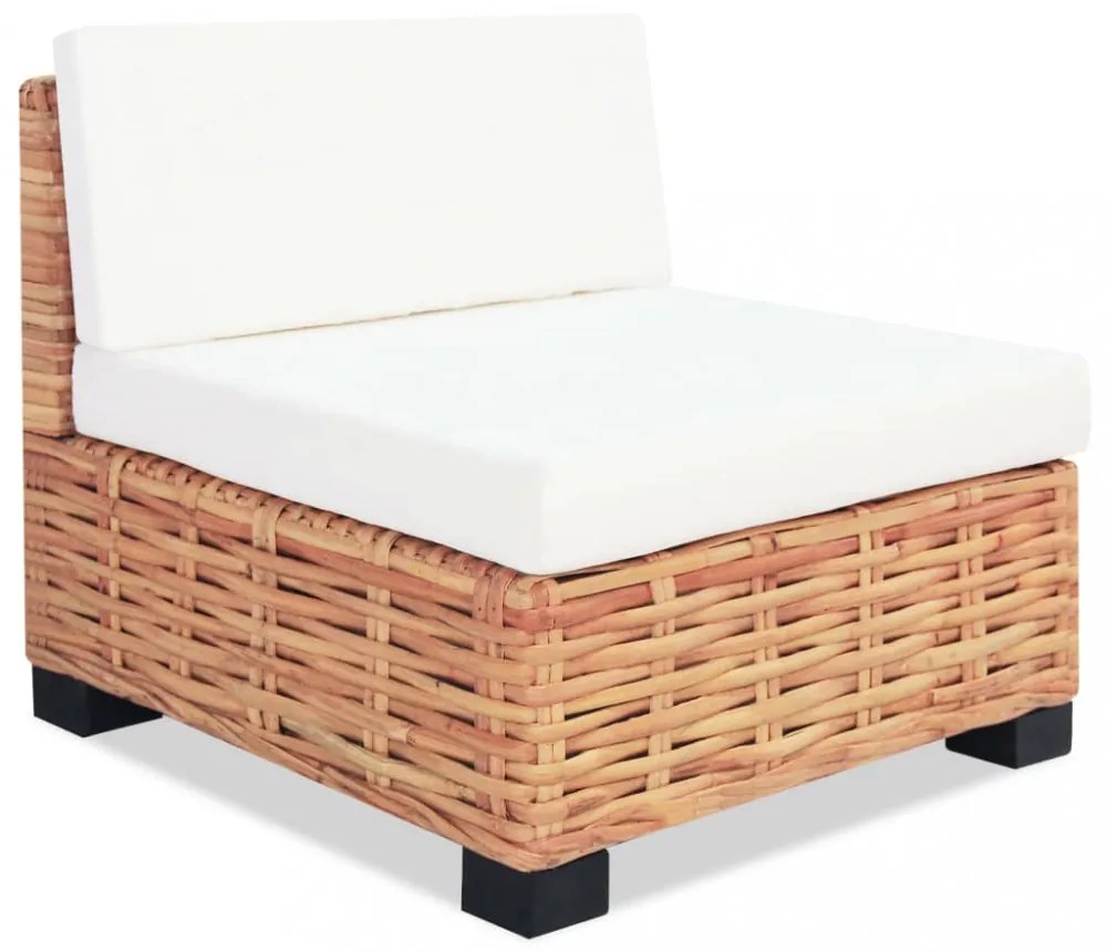 18 részes természetes rattan kanapészett