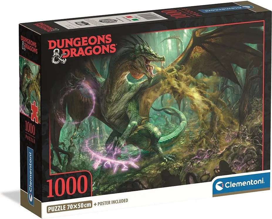 Dungeons & Dragons Poison 1000 db-os Compact puzzle Clementoni