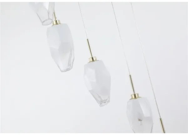 Searchlight 23147-8SB - ROCKY kábelre szerelt csillár 8xG9/33W/230V