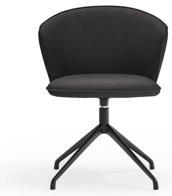 Fekete kárpitozott étkezőfotel szett 2 db-os Add – Teulat