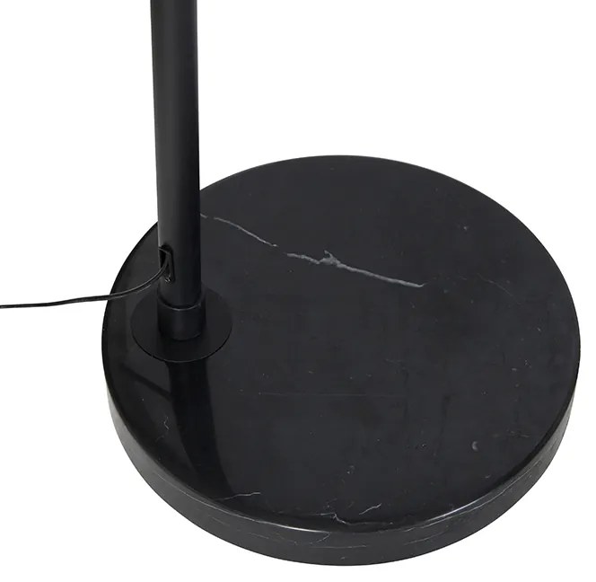 Modern ív lámpa fekete fehér állítható - XXL