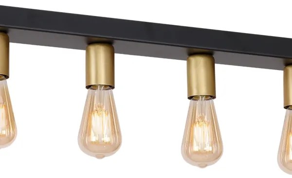 Spotlámpa FILO 7xE27/60W/230V fekete/arany