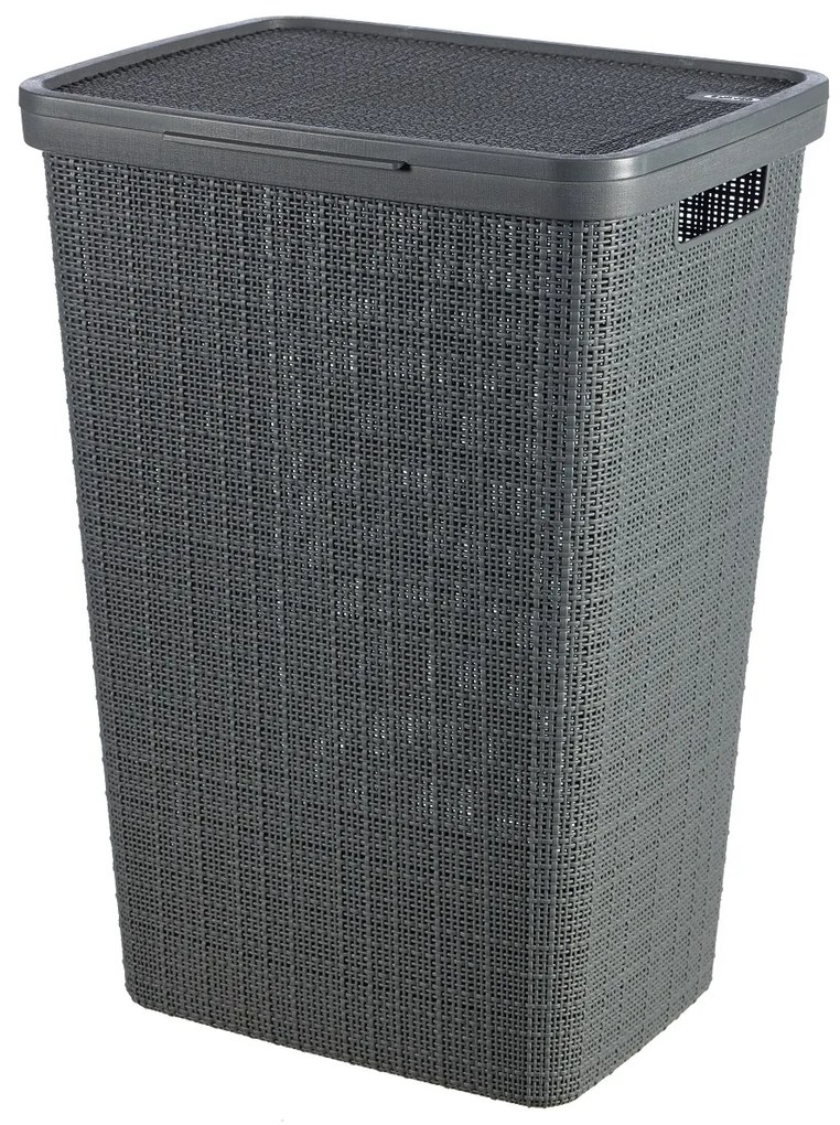 Curver Mosókosár Juta sötétszürke 58L