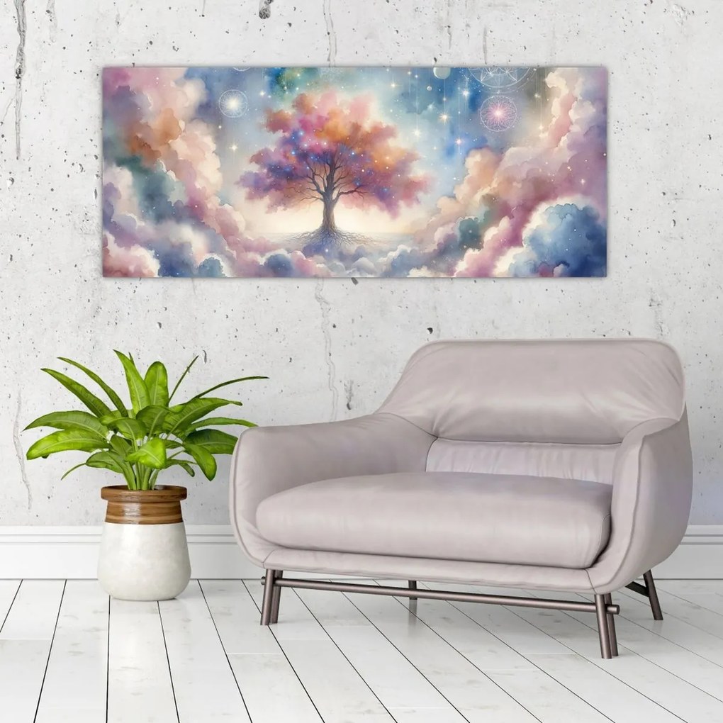 Kép – Életfa a felhőkben (120x50 cm)