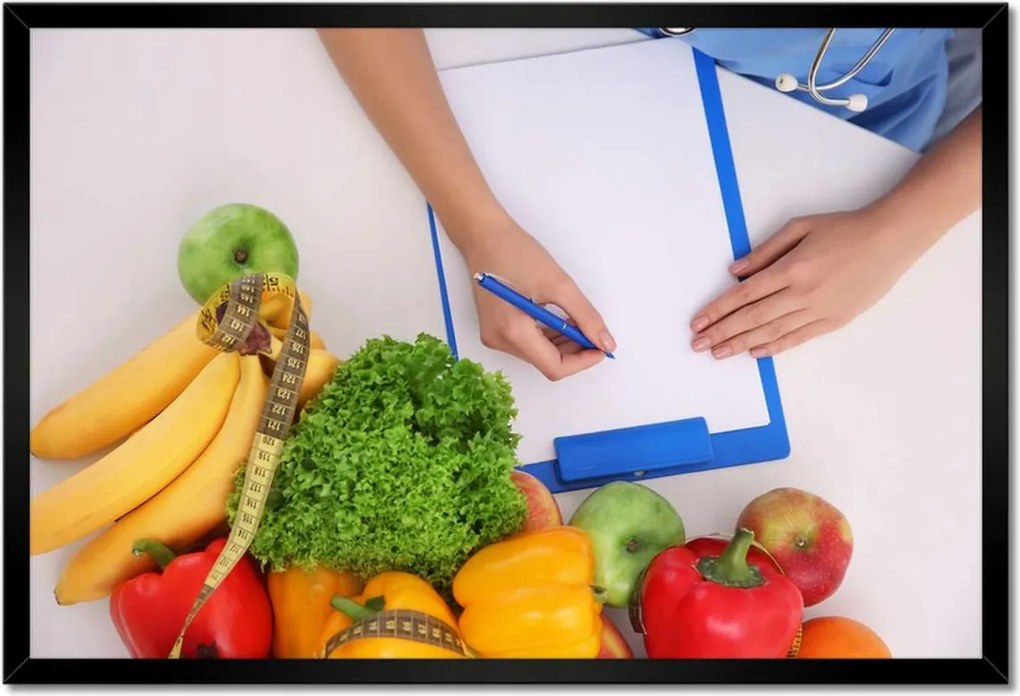 Poszterek keretben 60x40 Étkezési kalória számlálás